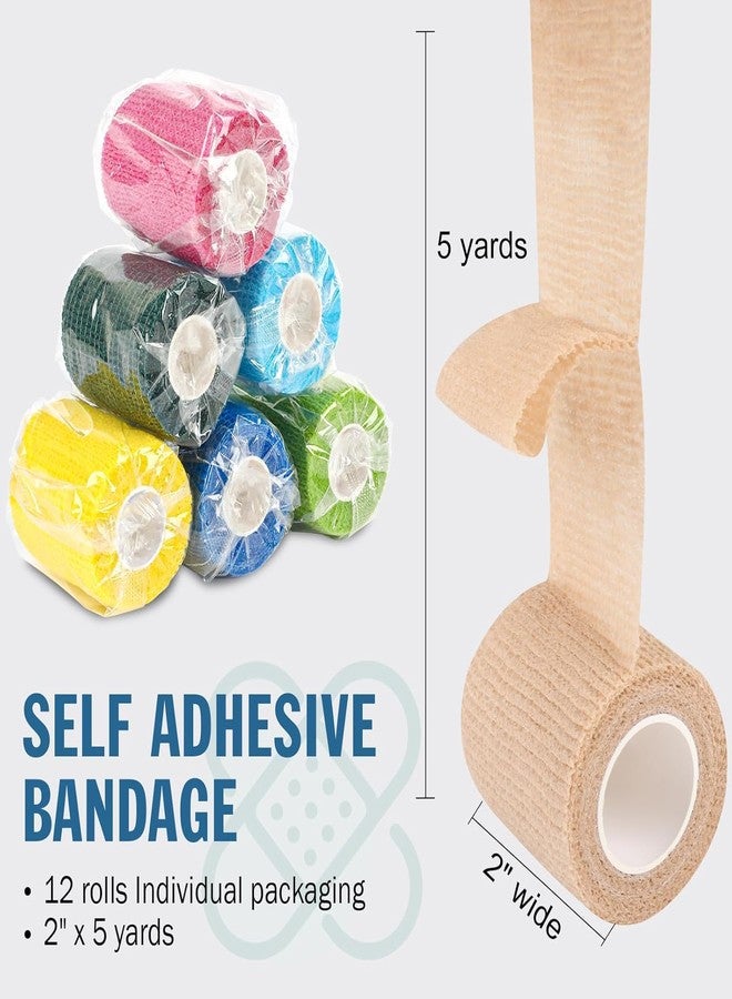 PET FUN Dog Bandage for Walk | Anti-Dirty Self-Adhesive Kinesiology Wrap Tape for Pets, Cats | Breathable, Elastic, Non-Woven First Aid Bandages for Wounds, Injuries & Recovery (Pack of 5) - Image 2
